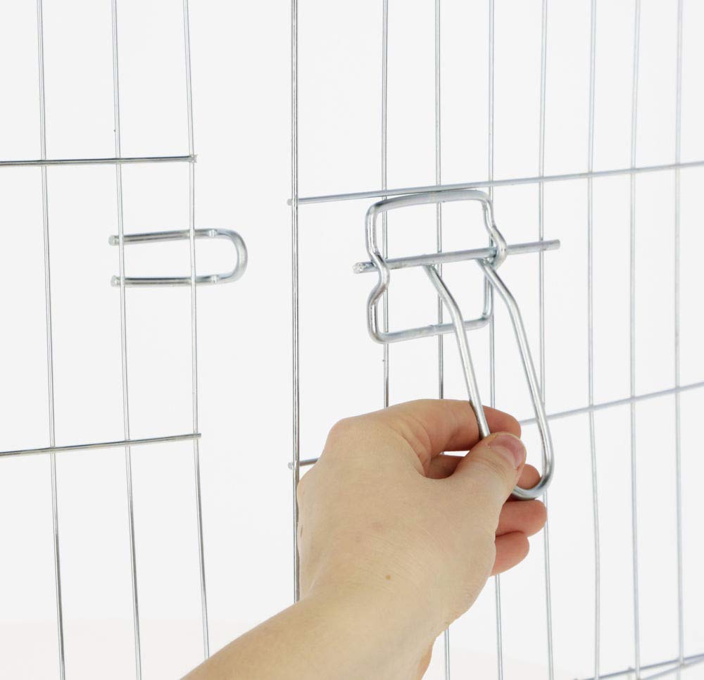 kerbl-pet-freigehege-6-gitter-56-5-x-56-5-cm-verzinkt-erweiterbar image 7