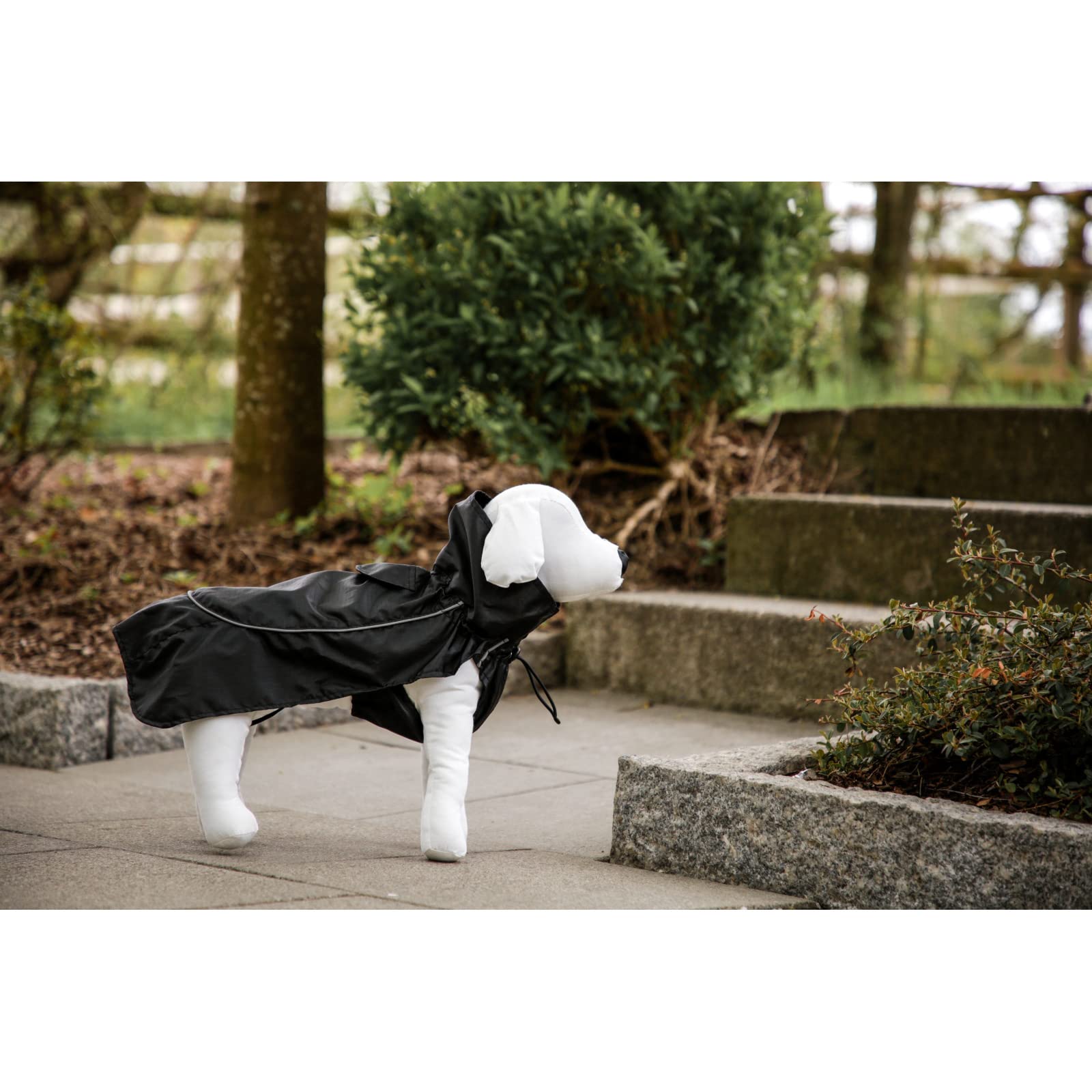 kerbl-pet-regenmantel-forks-hundemantel-schwarz-l-45-cm image 5
