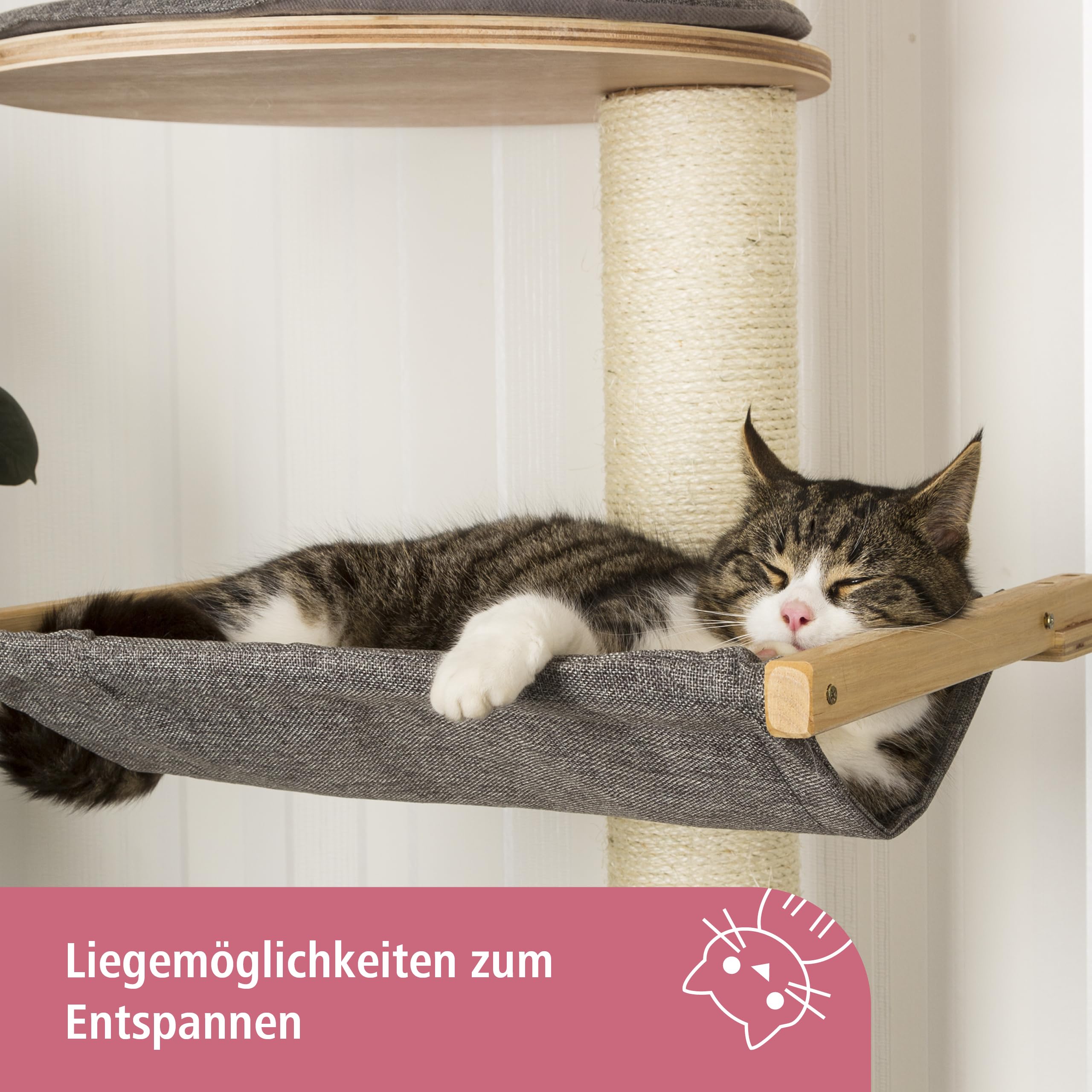 kerbl-pet-wandkratzbaum-dolomit-tofana-xl-kratzbaum-grau-70-x-45-x-185-cm image 4