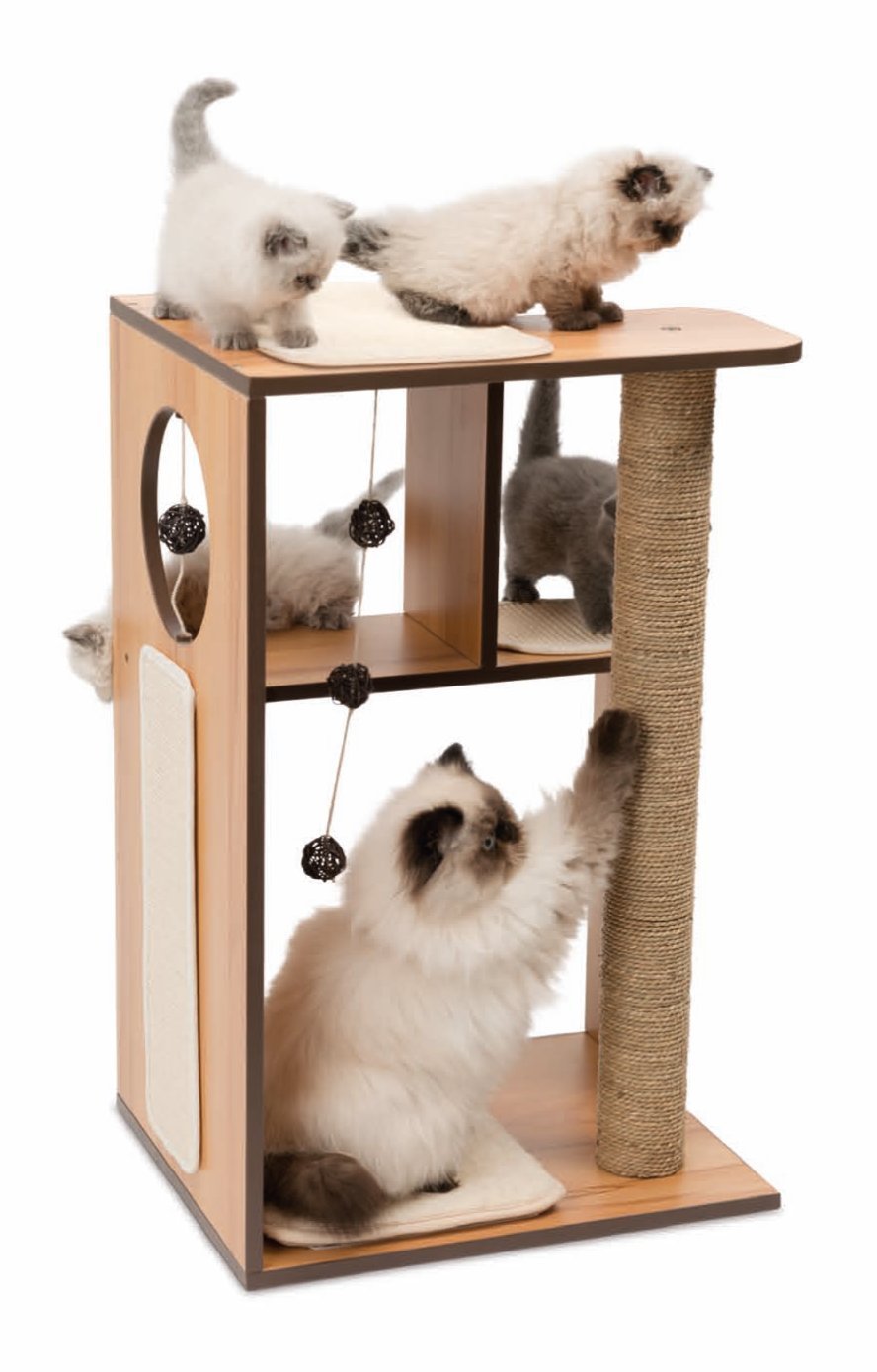 catit-vesper-box-52077-gro-katzenm-bel-box-walnuss-mit-ebenen-kissen-und-kratzfl image 2