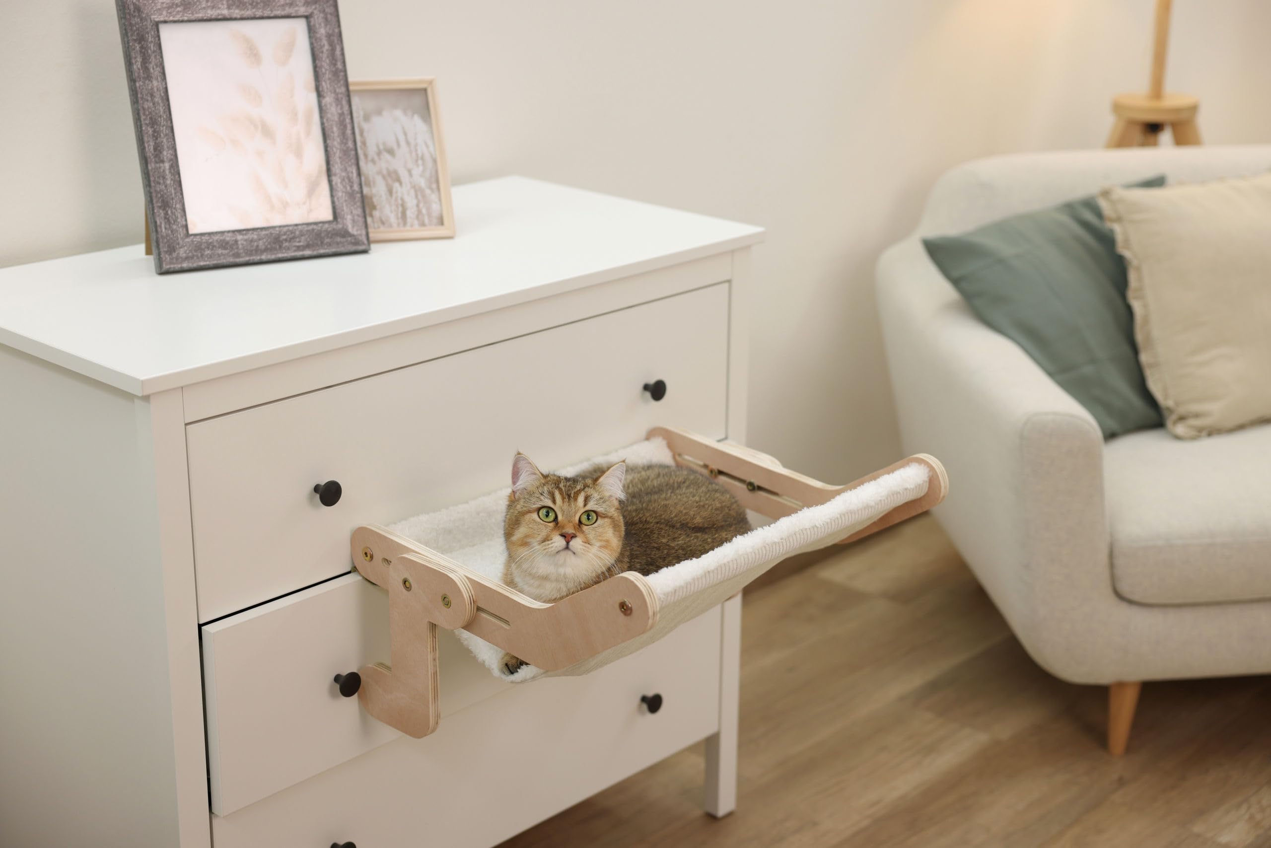 kerbl-pet-h-ngematte-nap-f-r-katzen-wei-49-5-x-43-cm-holzgestell image 3