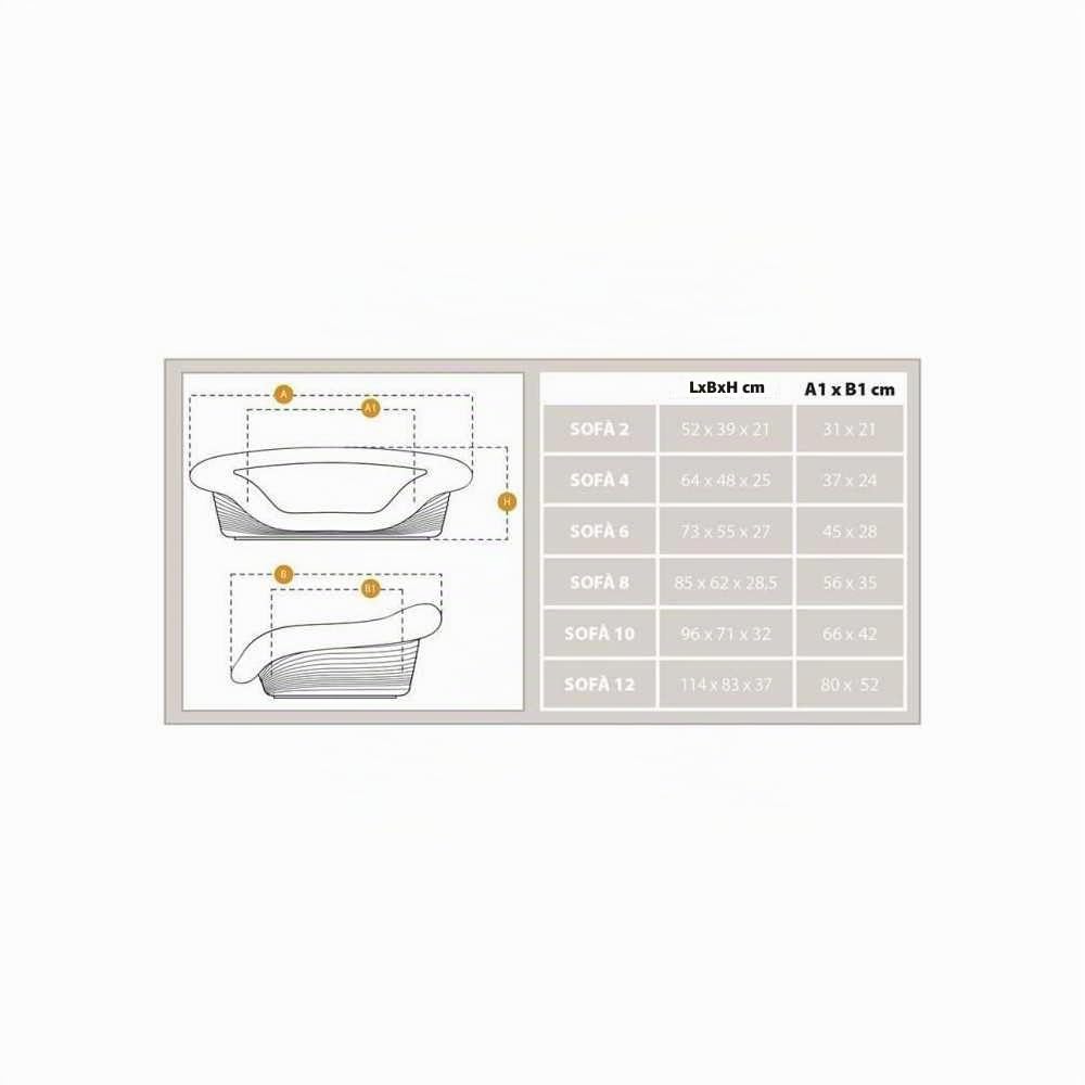 ferplast-sofa-2-hundebett-katzenbett-kunststoffkorb-52-x-39-x-h-21-cm image 2