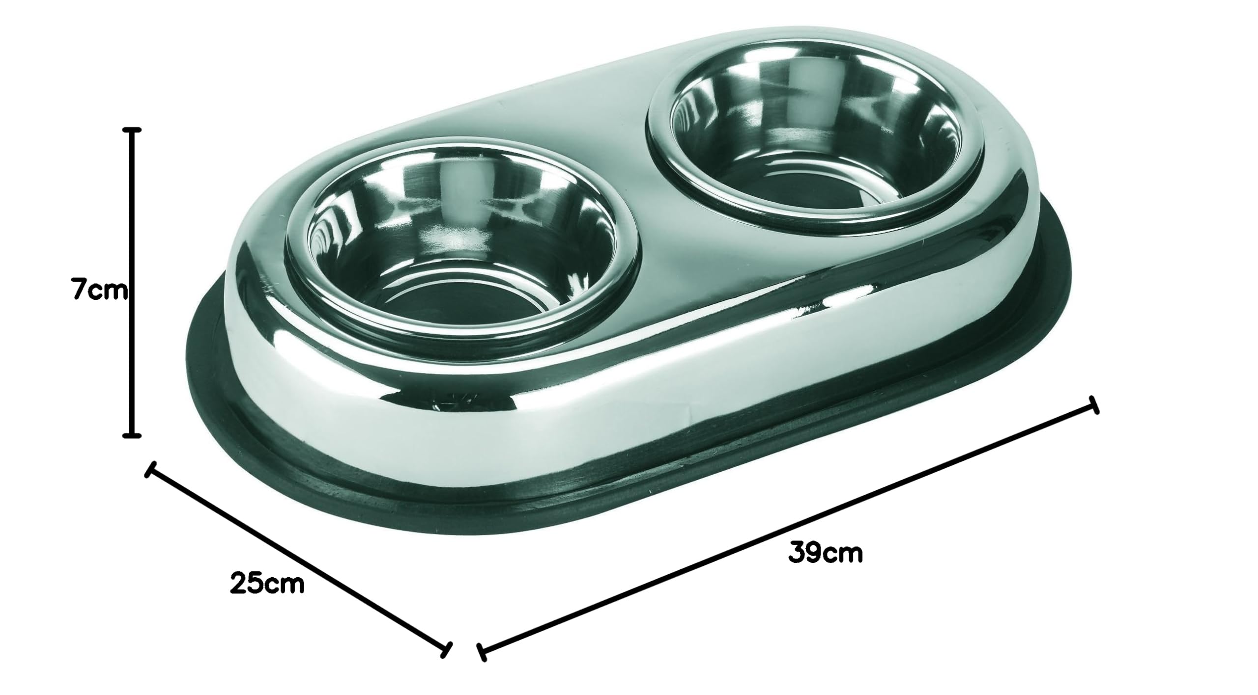 kerbl-pet-edelstahlnapf-duo-2-x-450-ml-rutschfest image 3