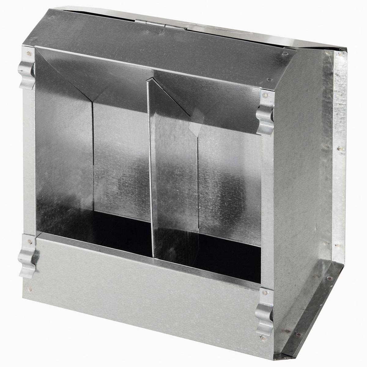 kerbl-pet-futterautomat-3-l-verzinkt-2-fresspl-tze-f-r-kaninchen image 2