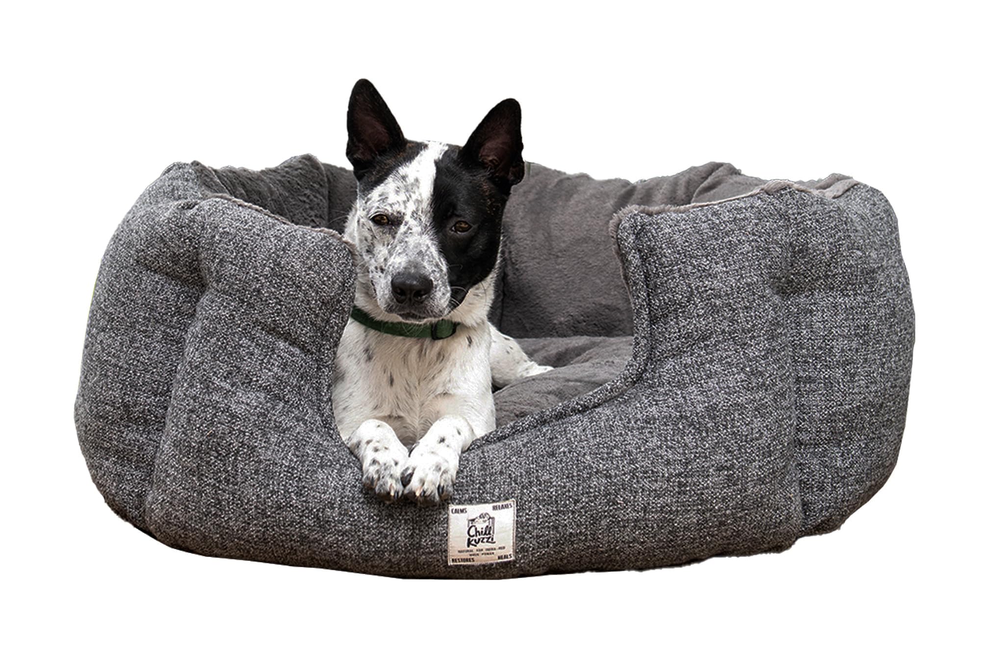 beeztees-nano-chill-kuzzi-hundebett-h-hlenbett-grau-58x58x30-cm image 1