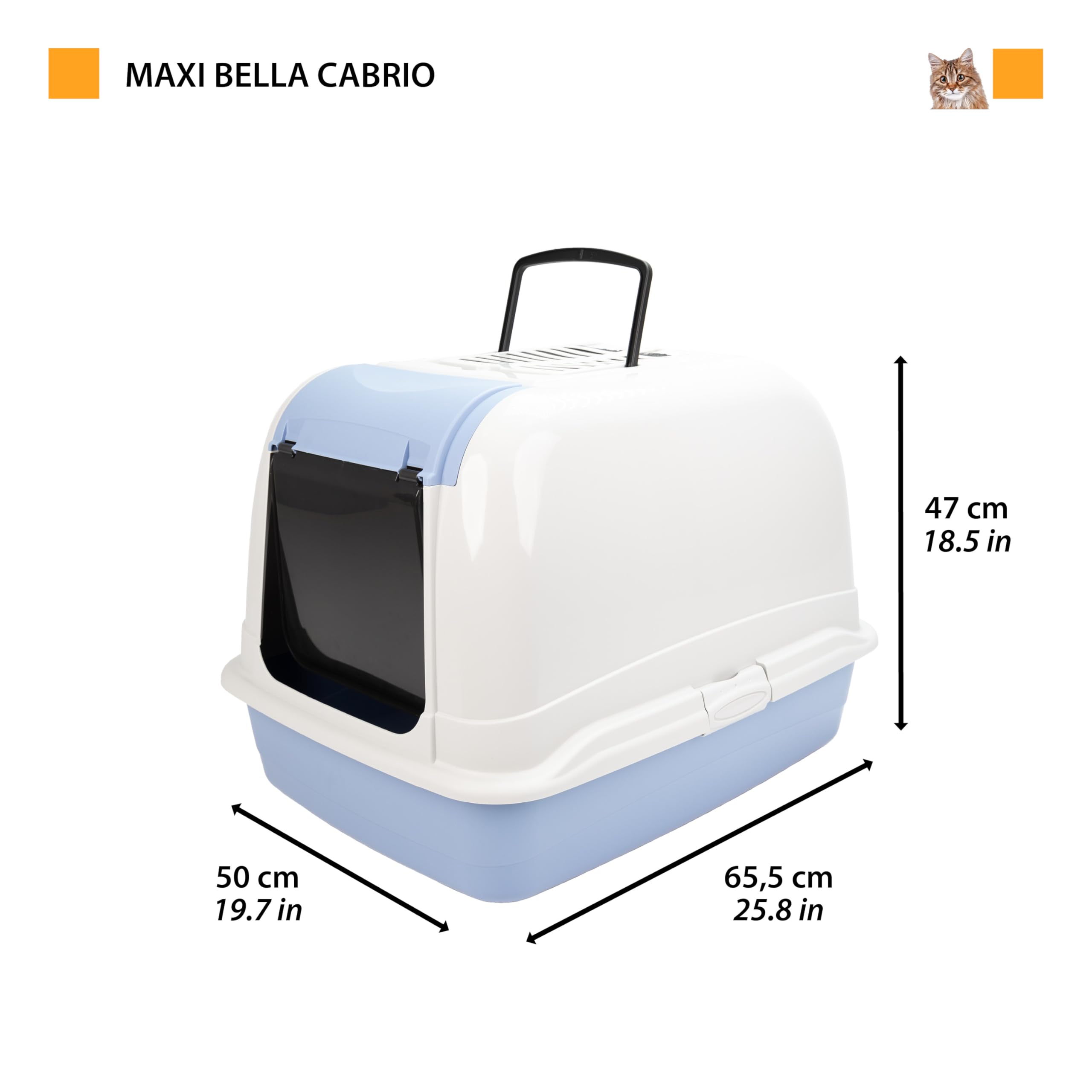 ferplast-maxi-bella-cabrio-geschlossene-katzentoilette-50-x-66-x-h-47-cm-f-r-gro image 3