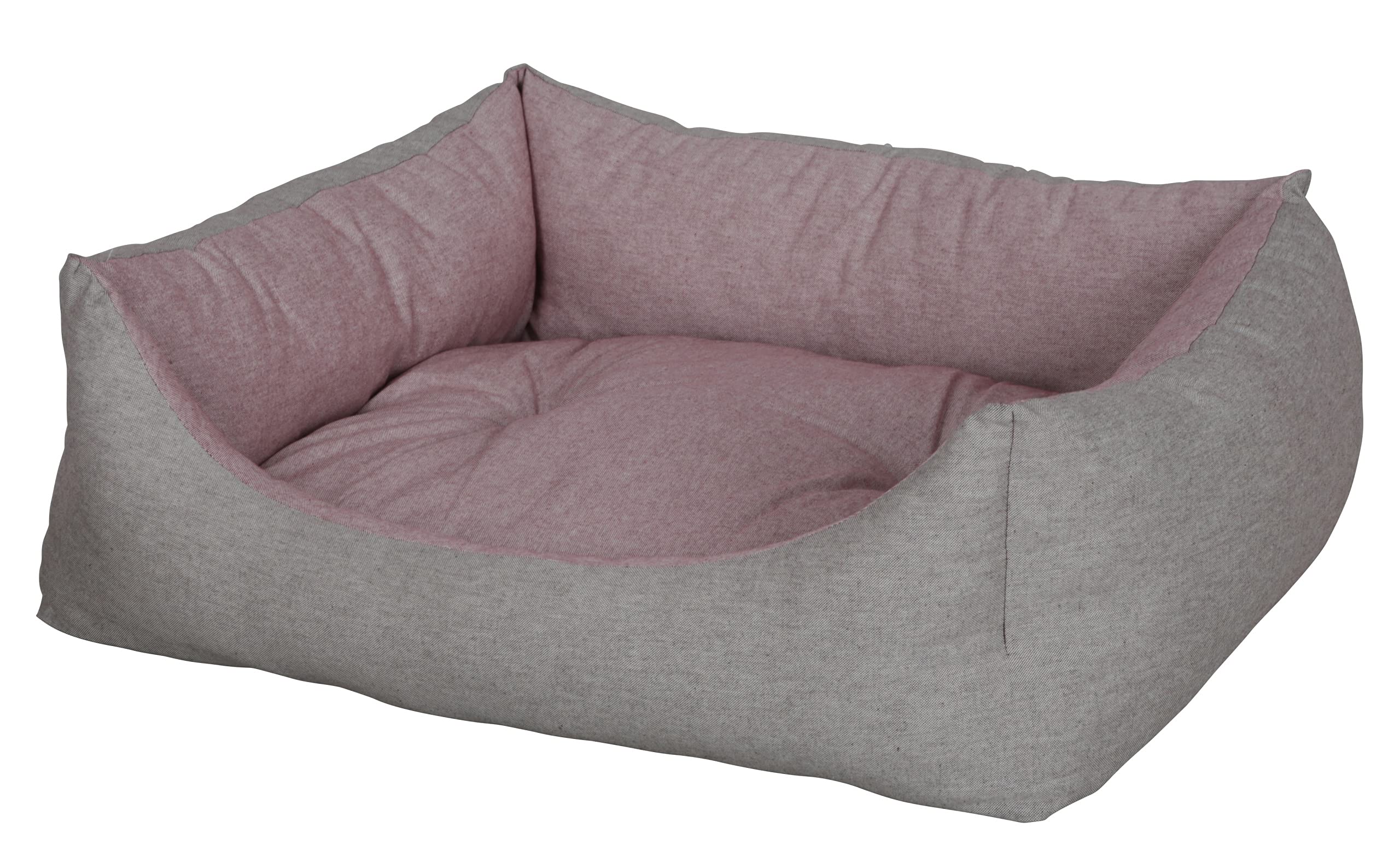 kerbl-pet-kuschelbett-golden-45x60x21-cm-rot-braun image 1