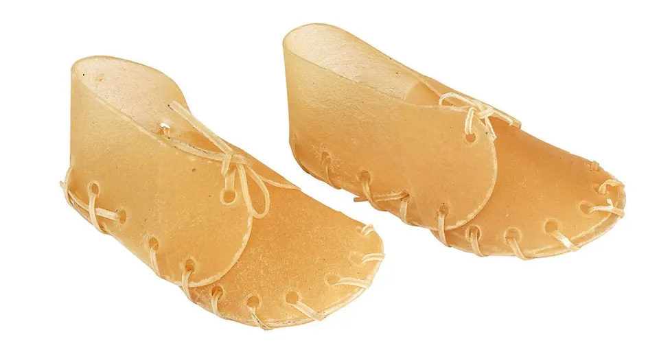kerbl-pet-kauschuh-kauknochen-f-r-hunde-12-cm-4er-pack-4-x-60-g image 1