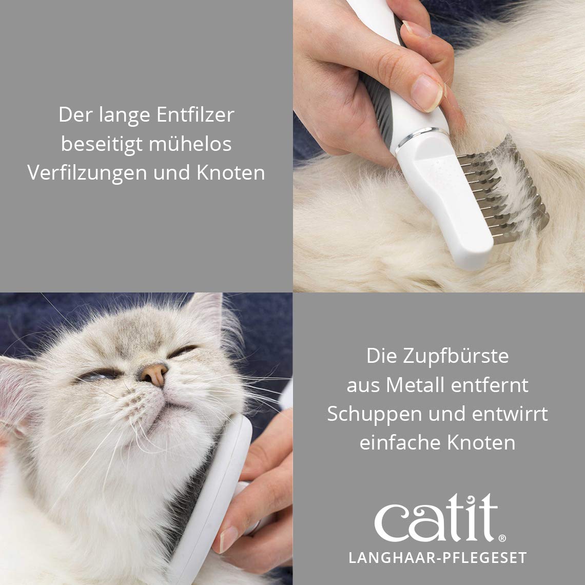 catit-langhaar-fellpflege-set-5-teilig-mit-aufbewahrungsbox image 6