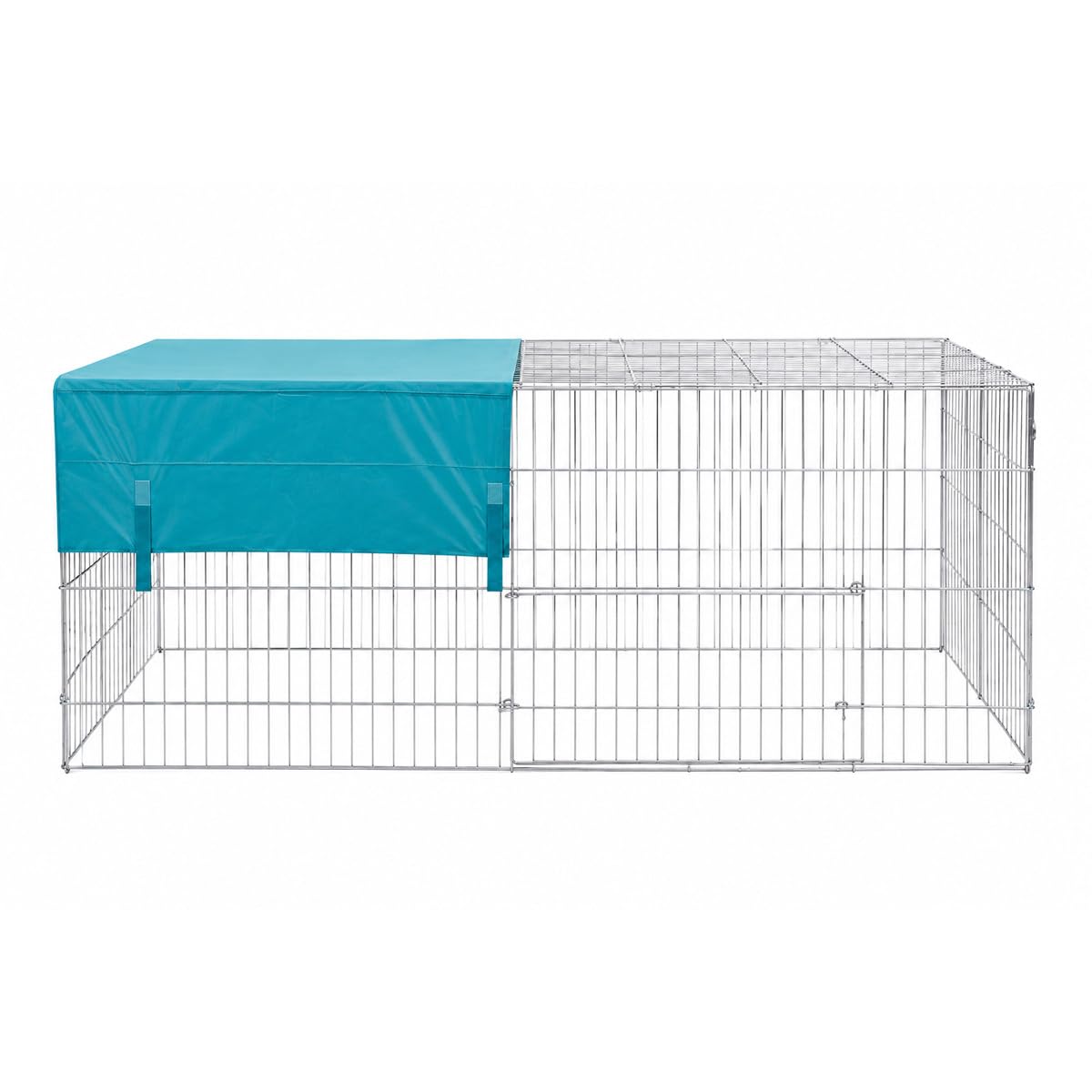 kerbl-pet-freilaufgehege-144x112x60-cm-verzinkt-mit-sonnenschutz image 4