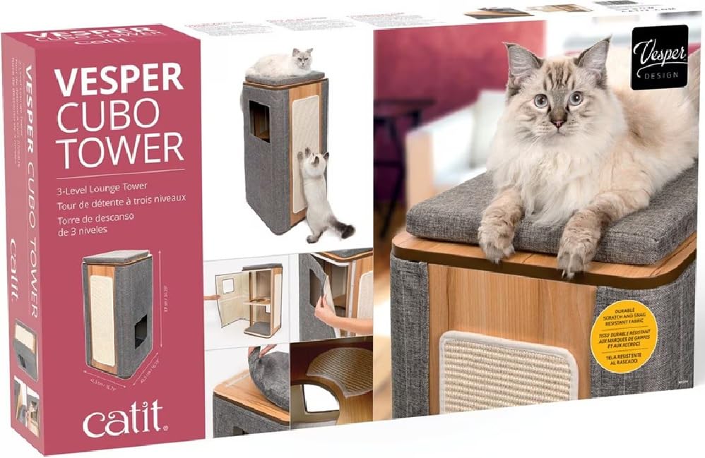 catit-vesper-cubo-tower-katzenm-bel-grau image 7