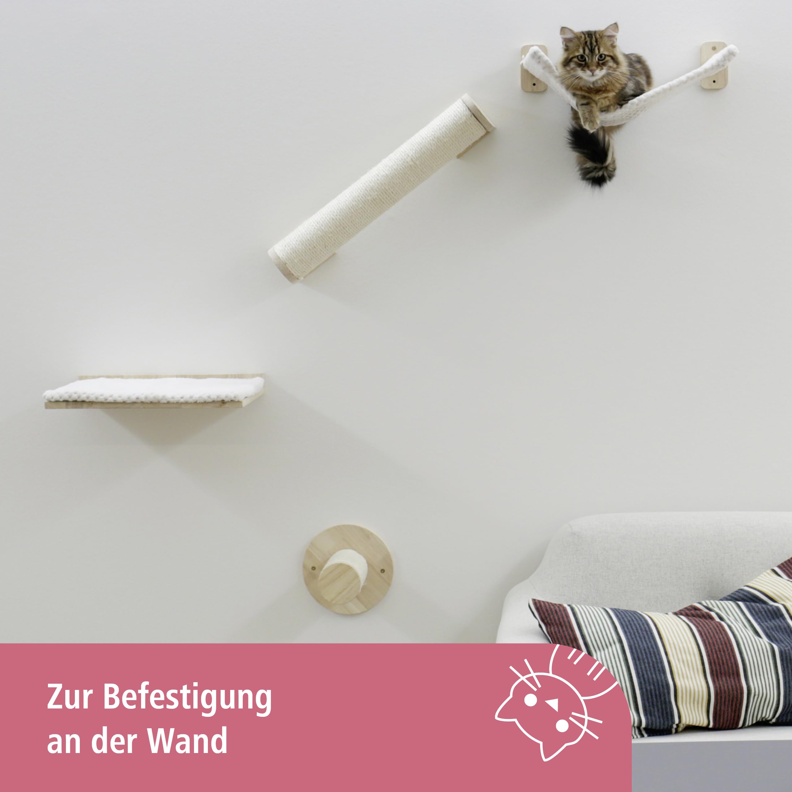 kerbl-pet-kletterwand-alps-vierteilig-massivholz-pl-sch-sisal-natur-wei image 3