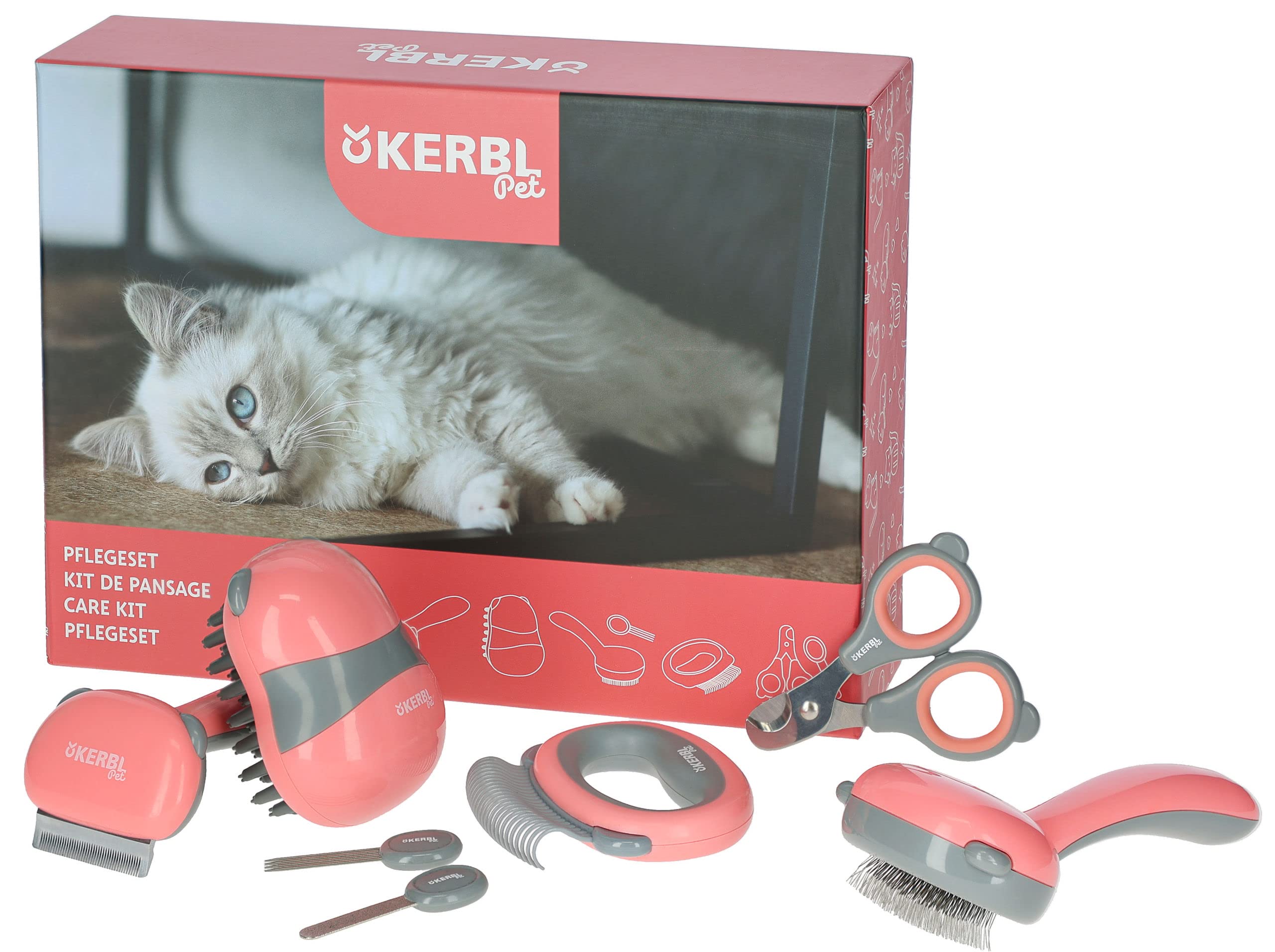 kerbl-pet-katzen-grooming-set-7-teilig-f-r-fell-und-krallenpflege image 2