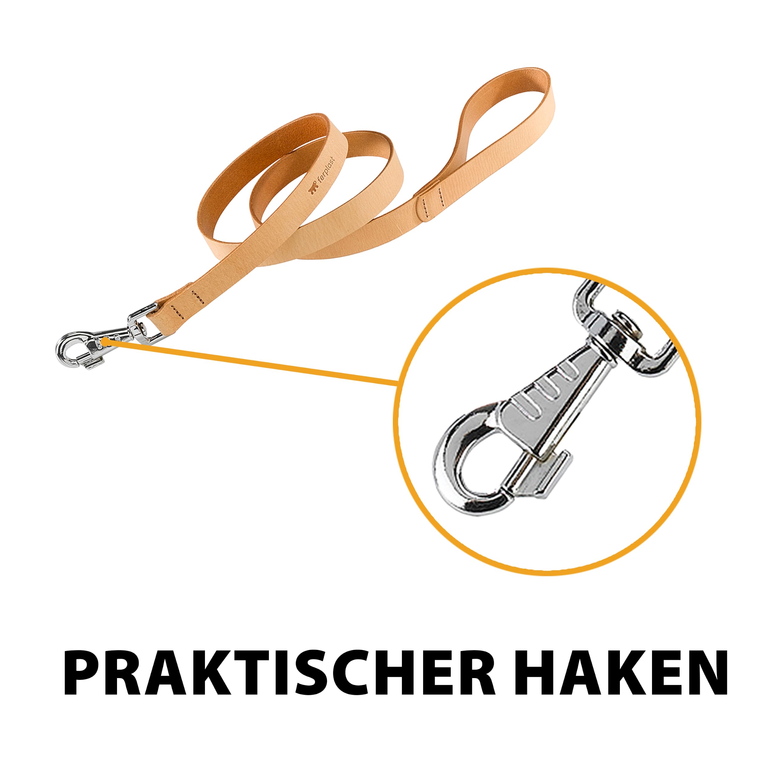 ferplast-natural-hundeleine-aus-echtleder-strapazierf-hig-beige-schwarz image 4
