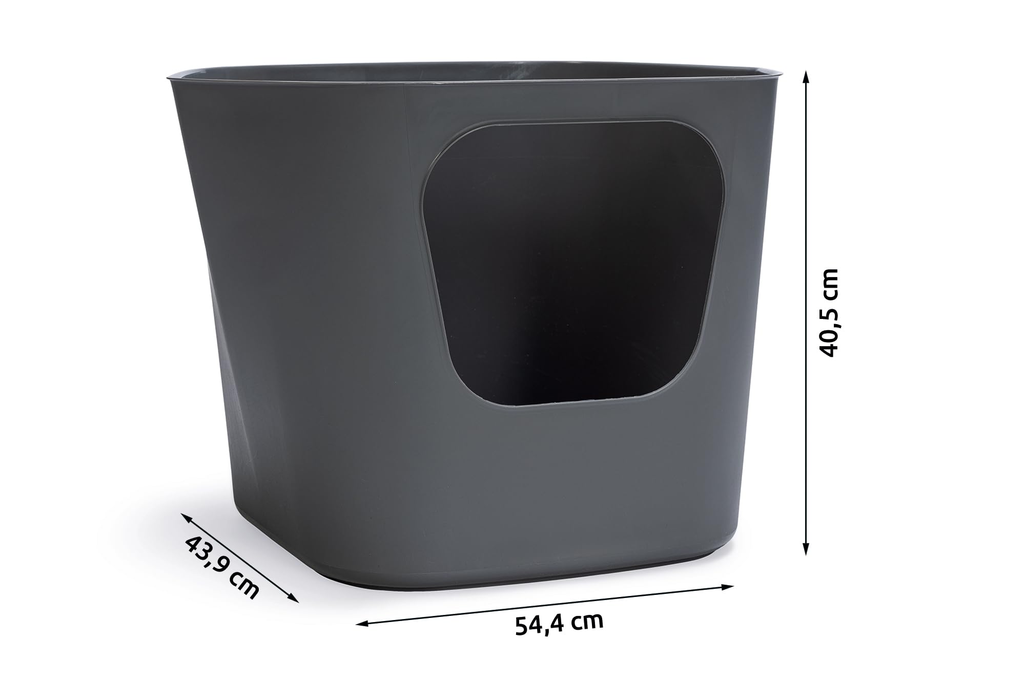 karlie-lotus-eco-katzentoilette-l-54-4-x-43-9-x-40-5-cm-grau image 7