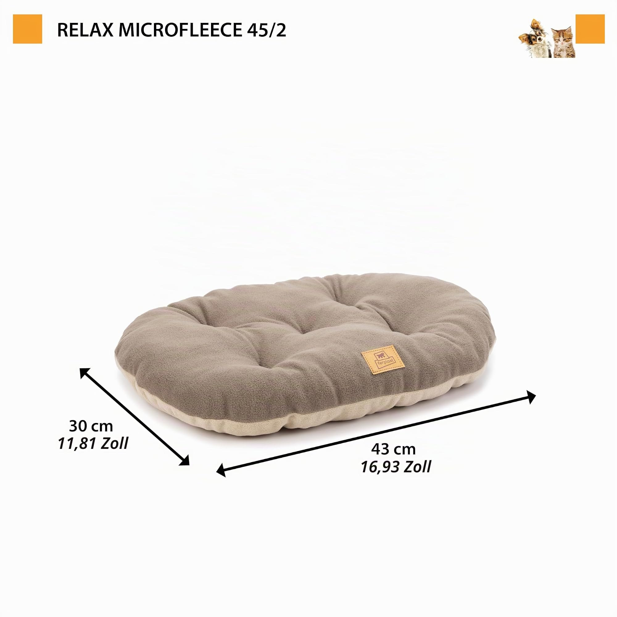 ferplast-relax-microfleece-hundebett-katzenkissen-43-x-30-cm-taupe image 3