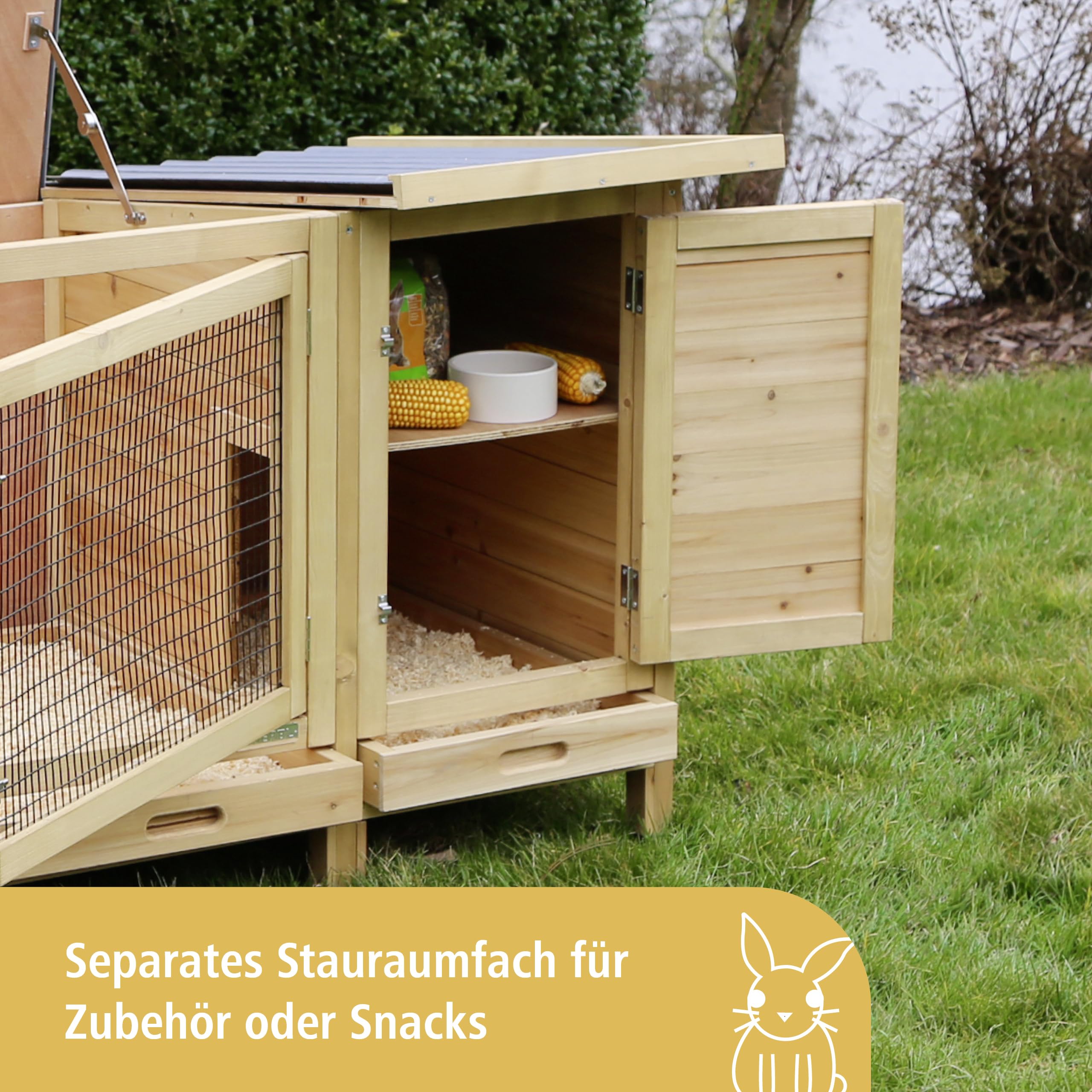 kerbl-pet-kaninchenstall-xxl-vario-155-x-76-x-80-cm-holz-mit-heuraufe image 7