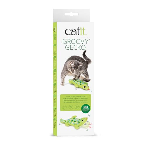 catit-groovy-mini-gecko-green-bewegliches-katzenspielzeug-mit-katzenminze-usb-c image 7