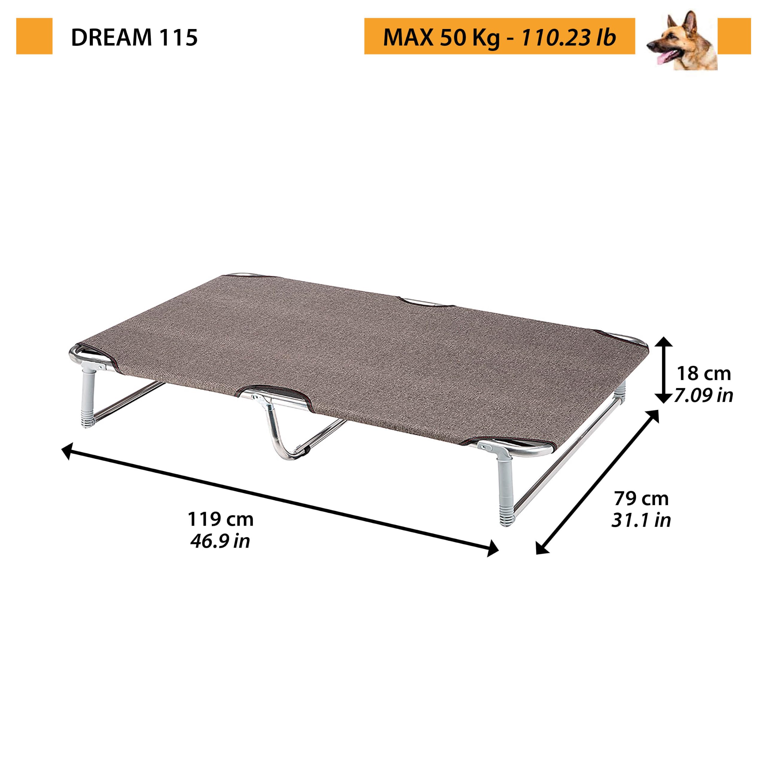 ferplast-dream-115-klappbett-f-r-hunde-hundeliege-taupe-119-x-79-x-h-18-cm image 5