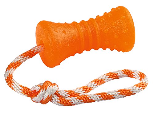 kerbl-pet-toyfastic-knochen-am-seil-30-cm-orange-12-5x-7-cm image 2