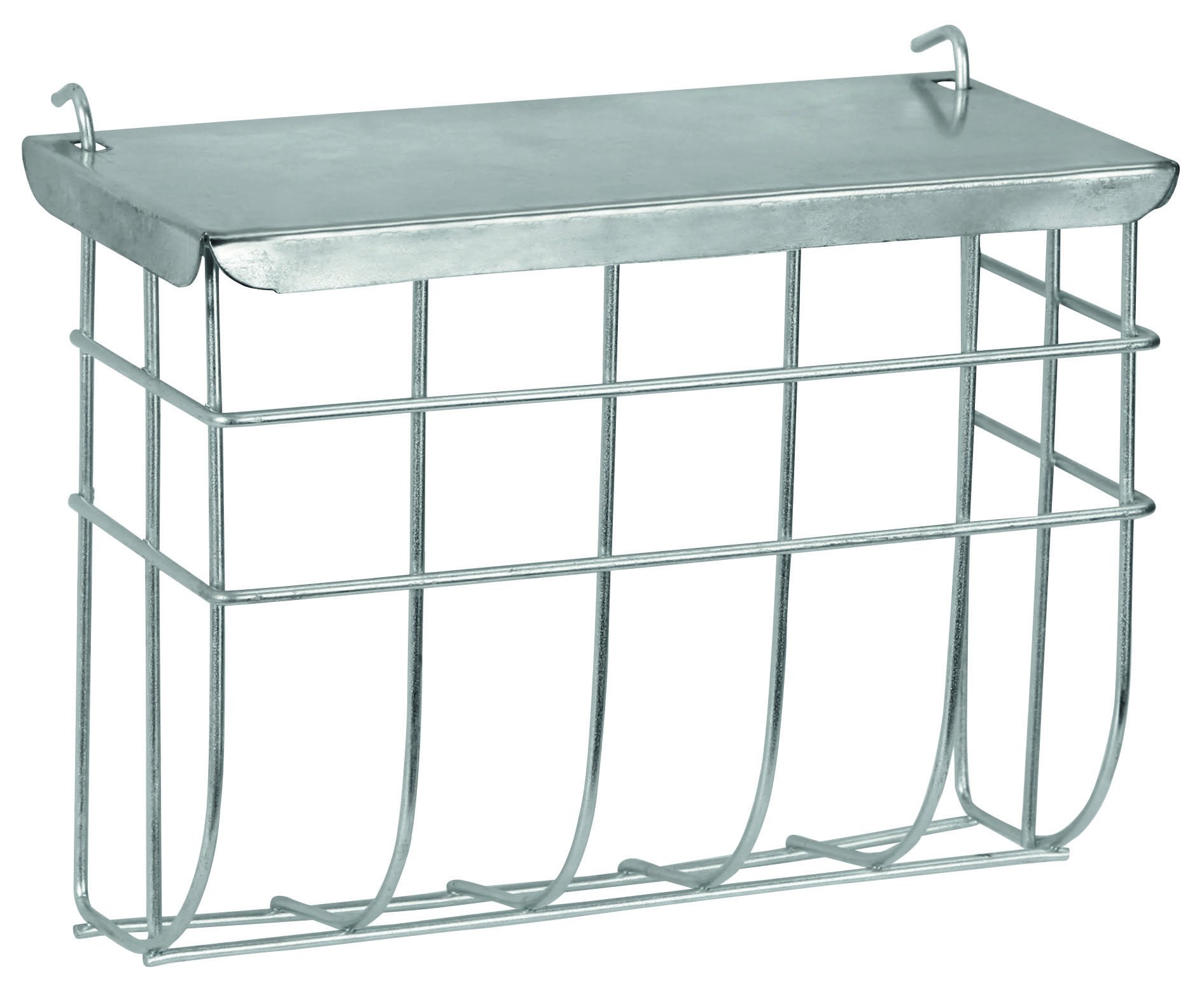kerbl-pet-heuraufe-25-x-9-x-17-cm-verzinktes-metall-mit-deckel-zum-einh-ngen image 1