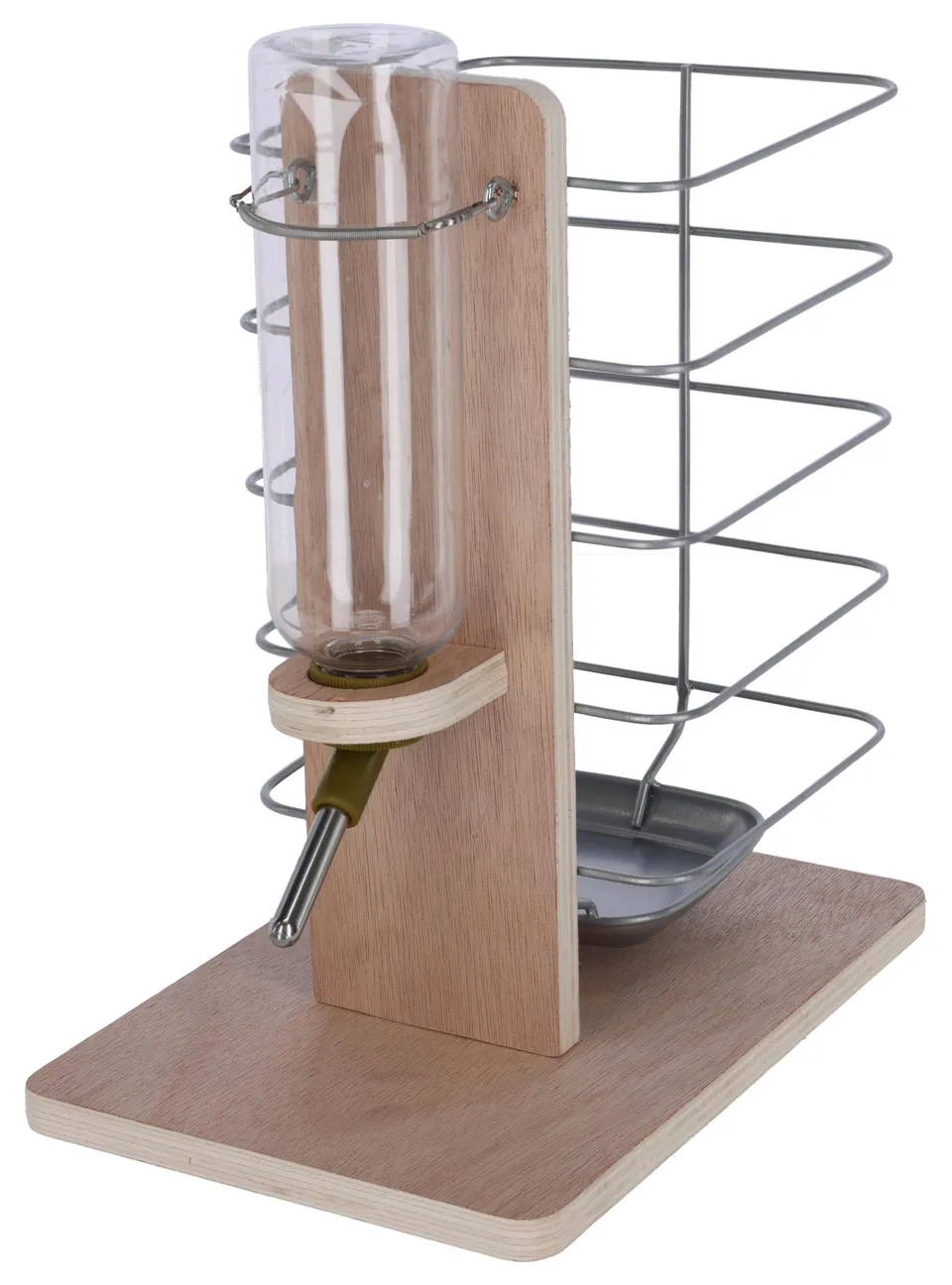 kerbl-pet-trink-und-fressstation-22-5x15-5x27-cm-holz-natur image 1