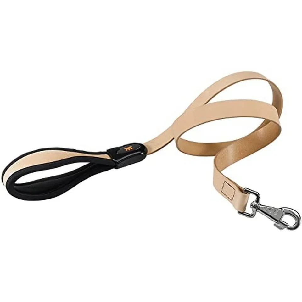 ferplast-giotto-leder-hundeleine-120-cm-x-25-mm-beige-gepolstert image 1