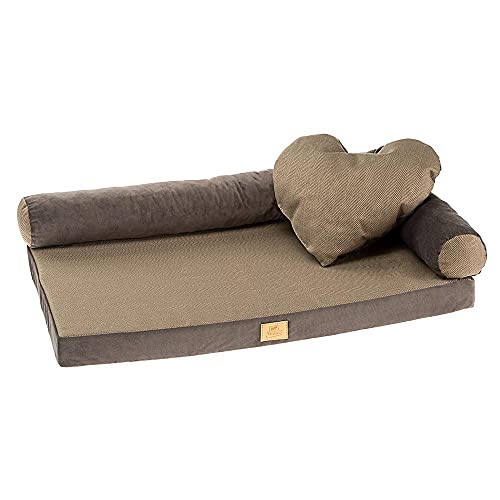 ferplast-tommy-80-hundebett-katzenbett-sofa-tweed-stoff-80-x-50-x-h-16-cm image 2