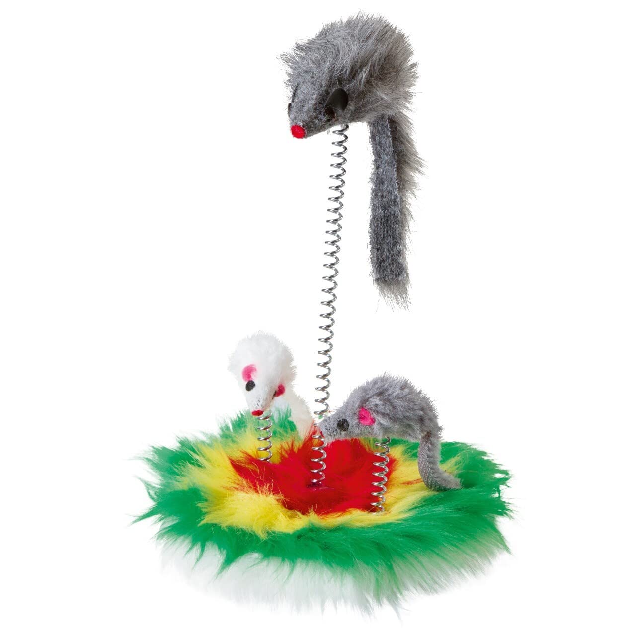 kerbl-pet-mouse-swing-fellmaus-auf-feder-17-cm-katzenspielzeug image 1