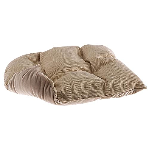ferplast-harris-50-hundebett-katzenbett-tweed-und-samt-beige-50-x-35-x-h-15-cm image 5