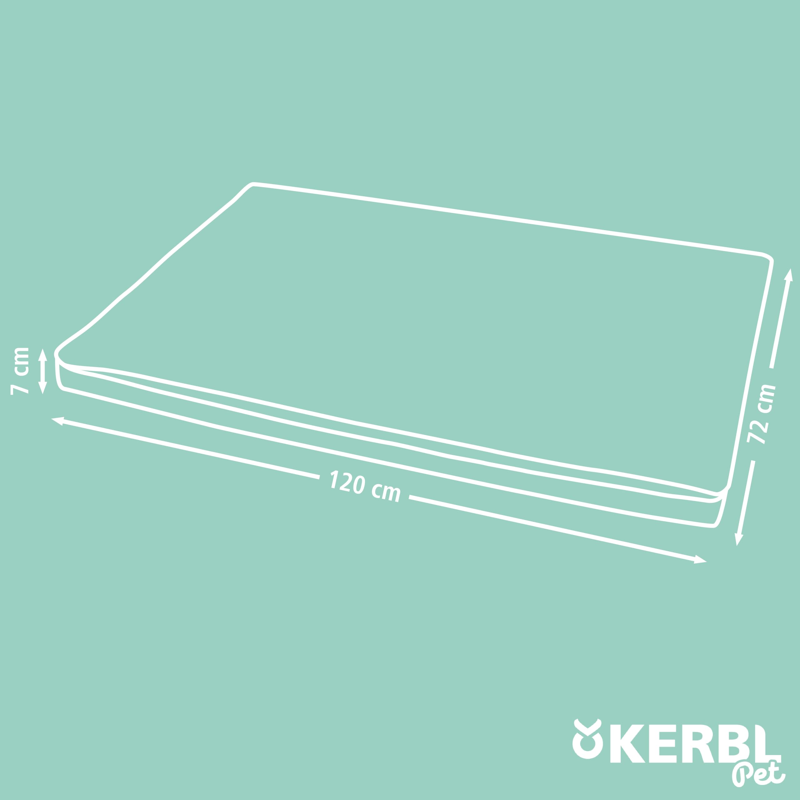 kerbl-pet-multifunktionsmatratze-120-x-72-x-7-cm-beige-braun-hundematratze-memor image 6