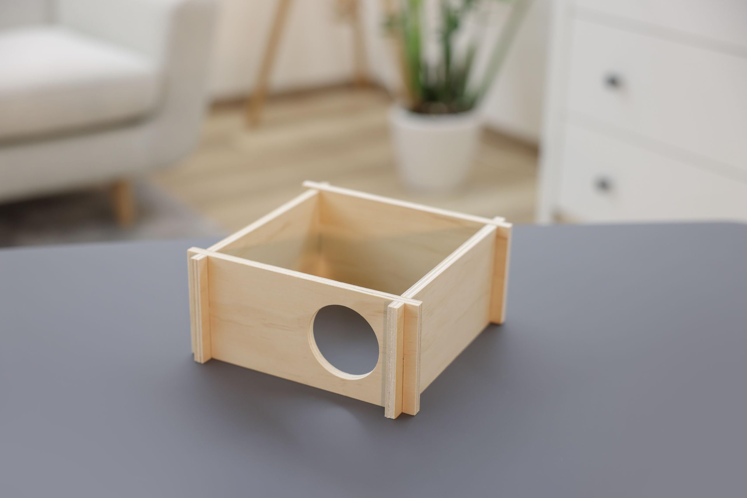 kerbl-pet-hamsterhaus-natural-20-x-20-x-10-cm-1-kammer-stecksystem image 2