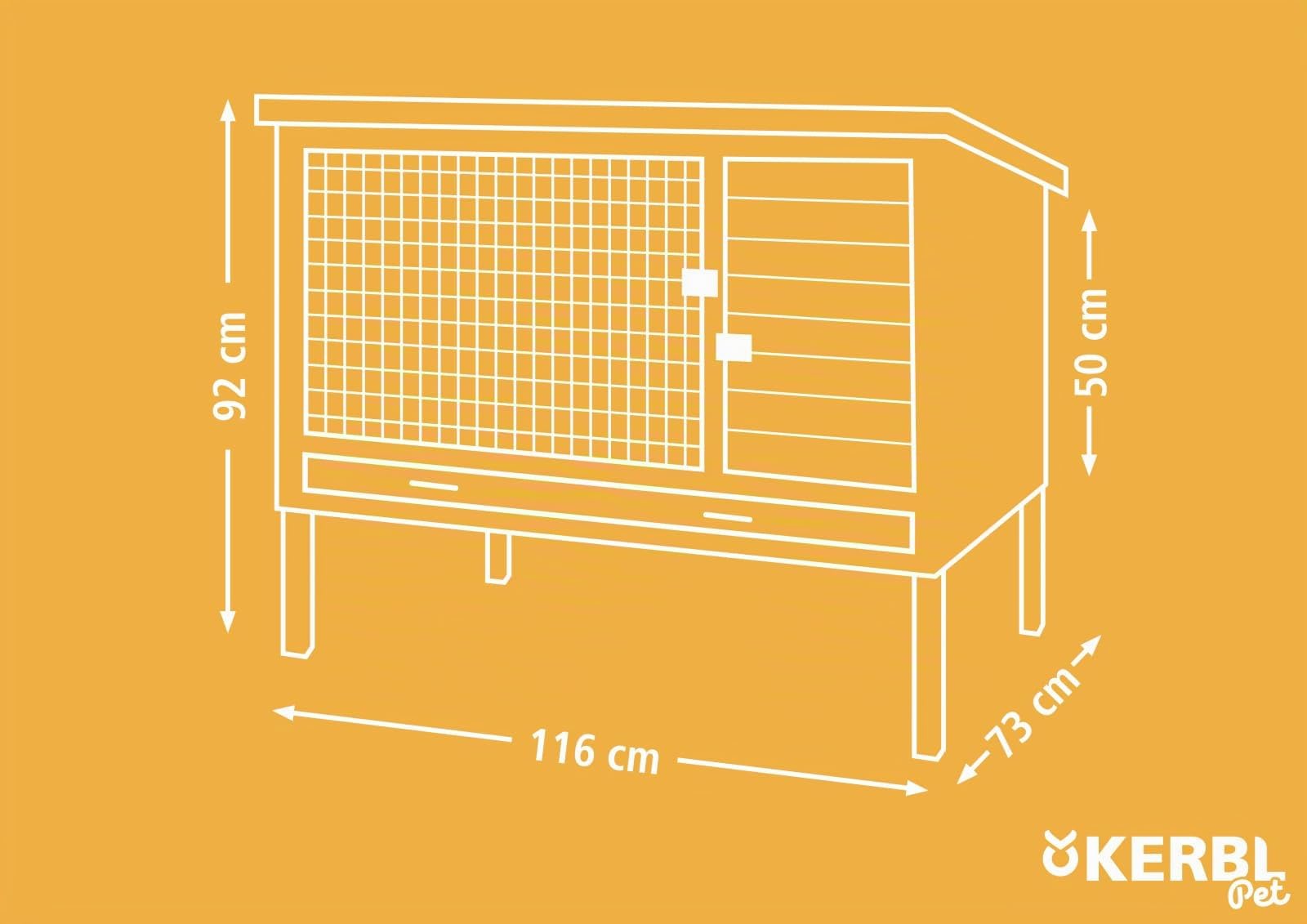 kerbl-pet-kunststoffstall-samy-xl-hasenstall-116-x-73-x-92-cm-wetterfest image 6