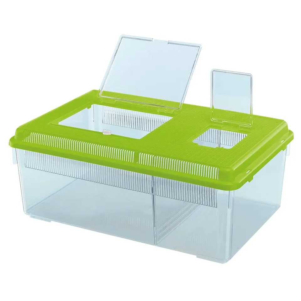 ferplast-geo-flat-large-fischbecken-8-liter-46-7-x-30-5-x-17-5-cm-gr-n image 1