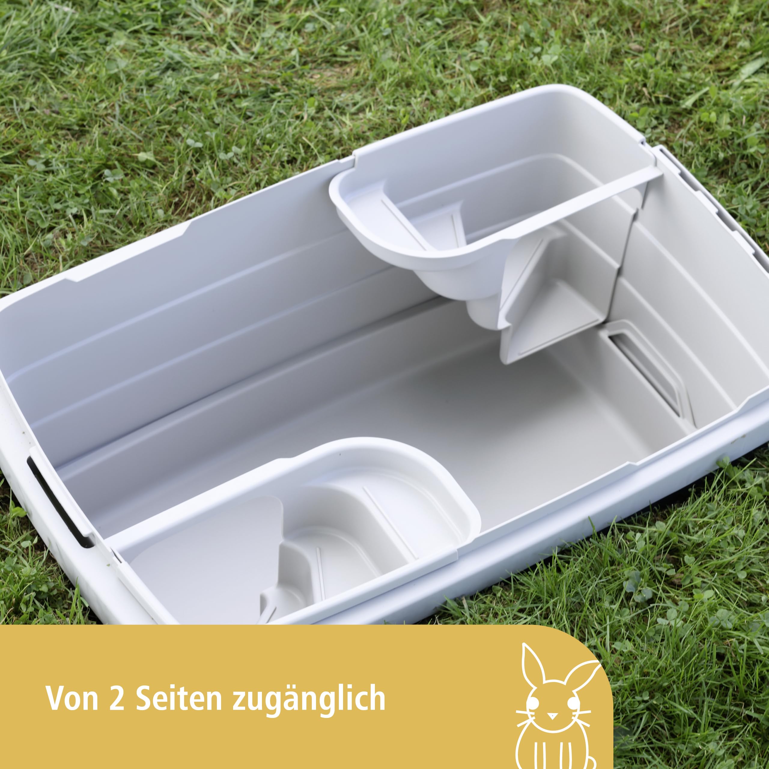 kerbl-pet-bunny-base-erdbau-58x38-5x28-5cm-kaninchenh-hle-aus-kunststoff-in-grau image 2