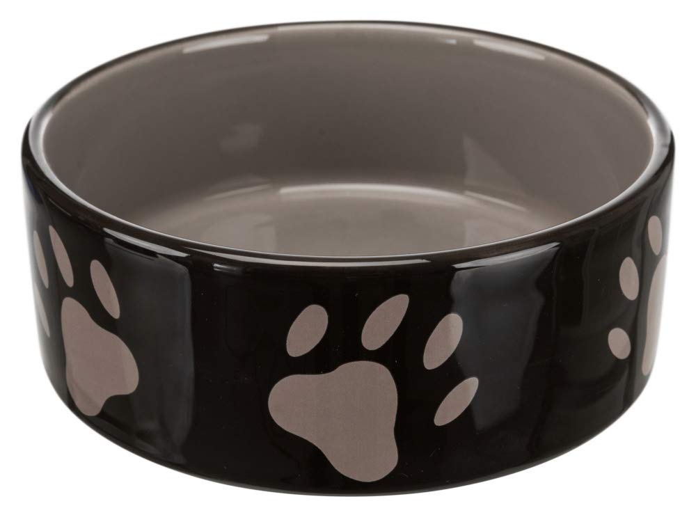 trixie-keramiknapf-mit-pfoten-1-4-l-20-cm-futternapf-braun-oder-taupe image 4