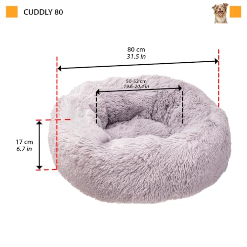 ferplast-cuddly-hundekissen-katzenbett-rund-80-x-17-cm-grau image 7