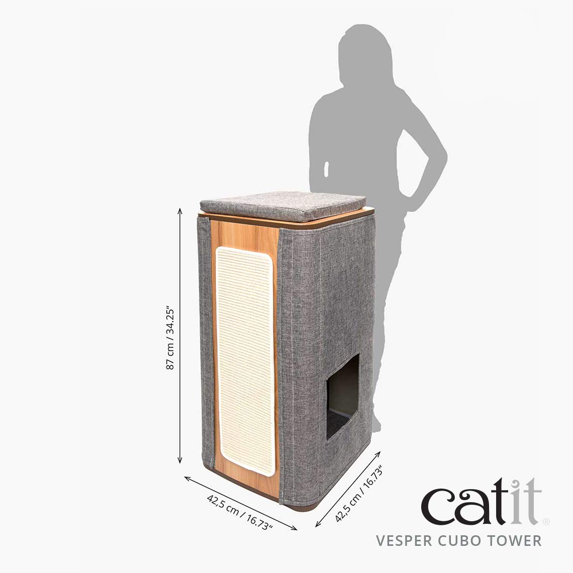 catit-vesper-cubo-tower-katzenm-bel-grau image 5