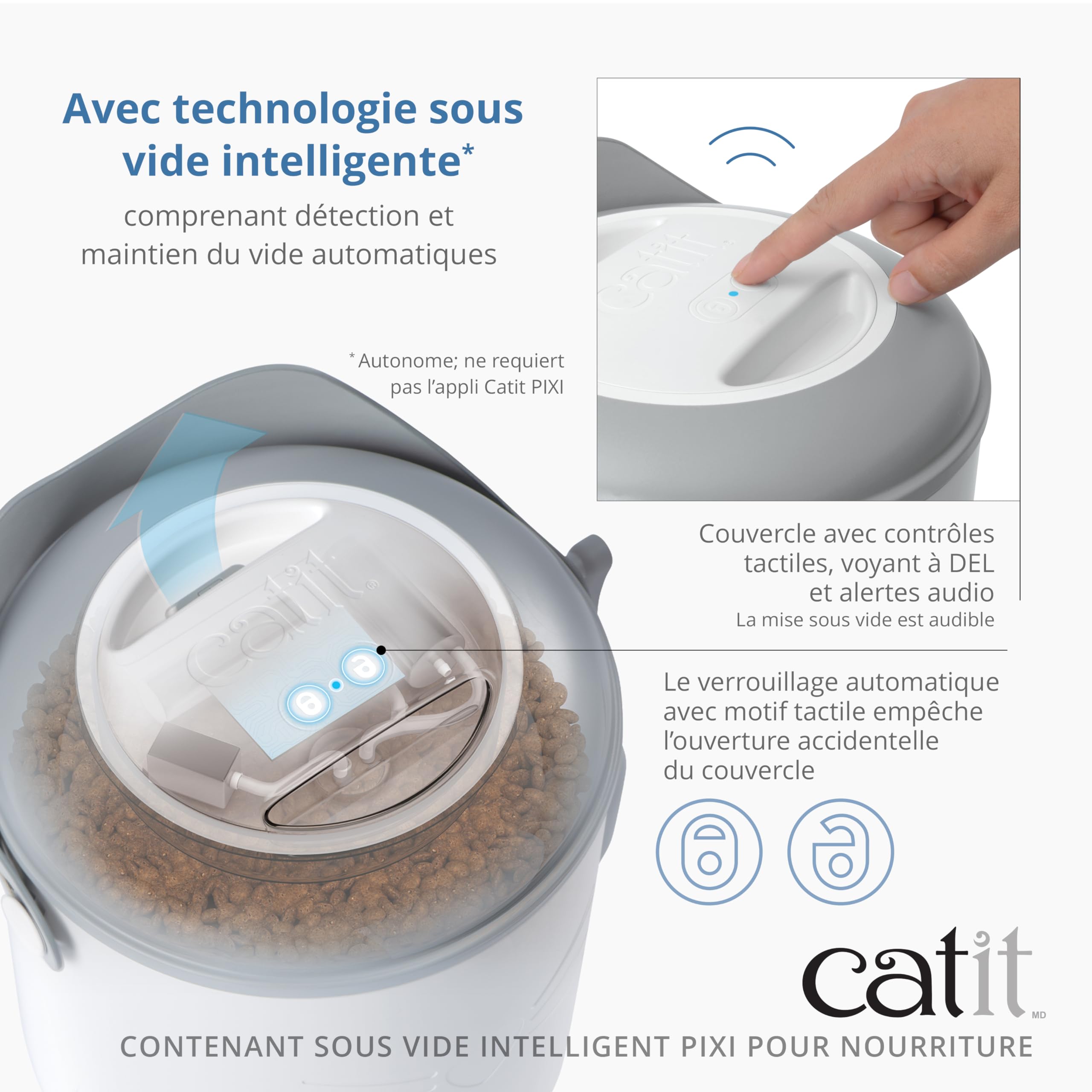 catit-pixi-smart-vakuum-futterbeh-lter-9-6-l-f-r-5-5-kg-trockenfutter image 5