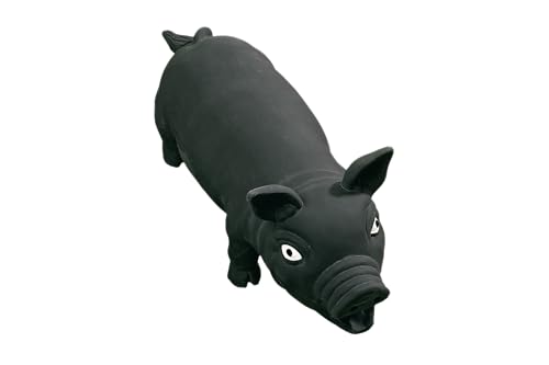 karlie-schwein-hundespielzeug-latex-schwarz-22x10x10-cm image 7