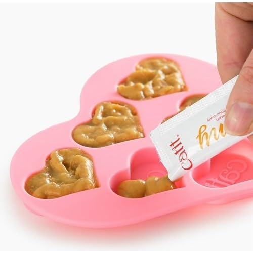 catit-creamy-ice-pops-silikon-tablett-frozen-cat-treat-tray-6-herzen image 6
