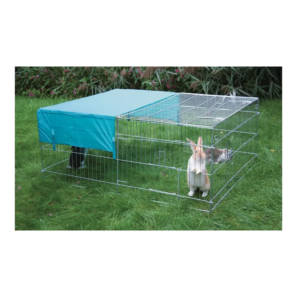 kerbl-pet-freilaufgehege-144x112x60-cm-verzinkt-mit-sonnenschutz image 1