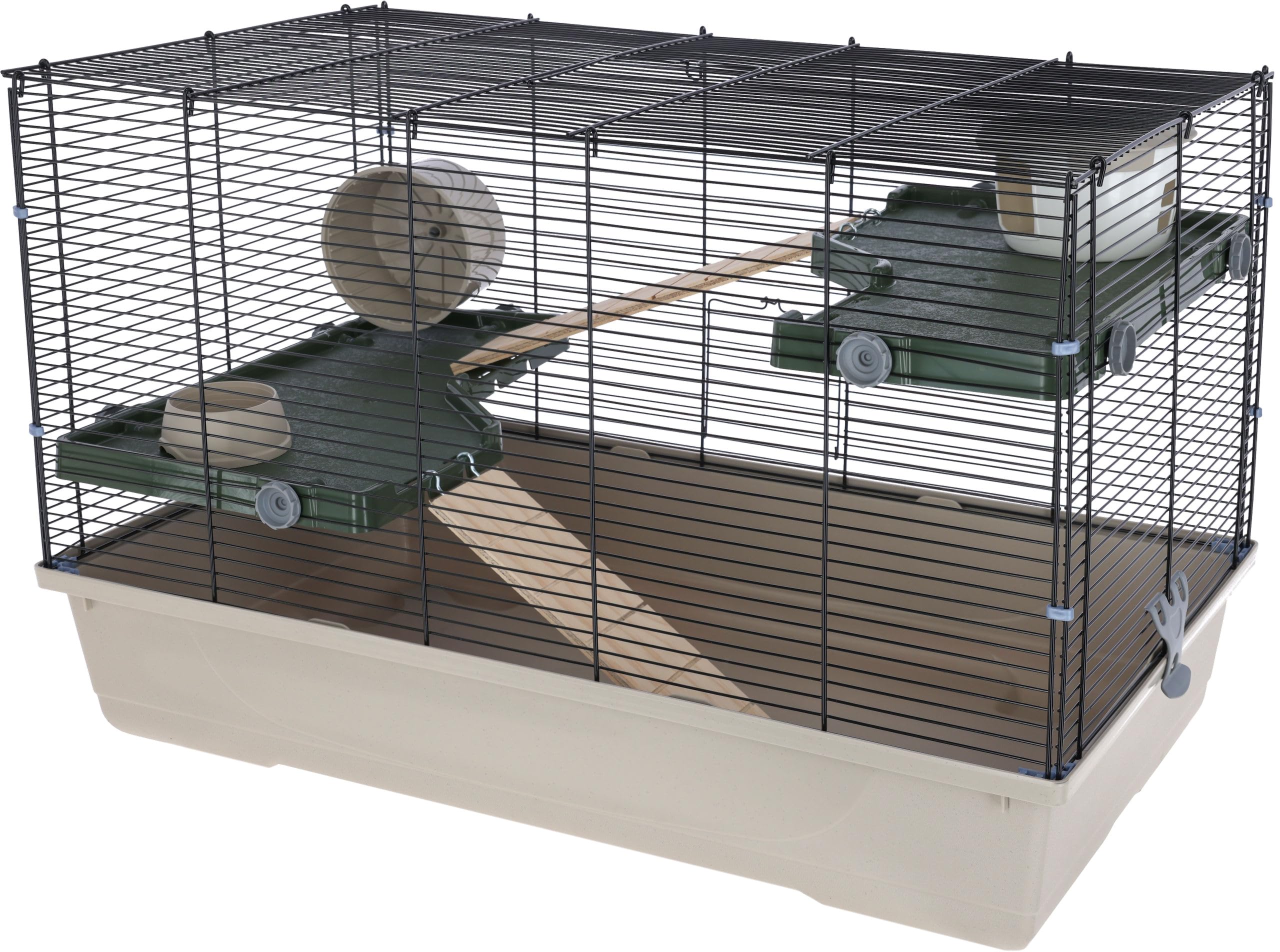 kerbl-pet-kleintierk-fig-flat-nature-80x45x51-cm-mit-h-uschen-napf-und-laufrad image 1
