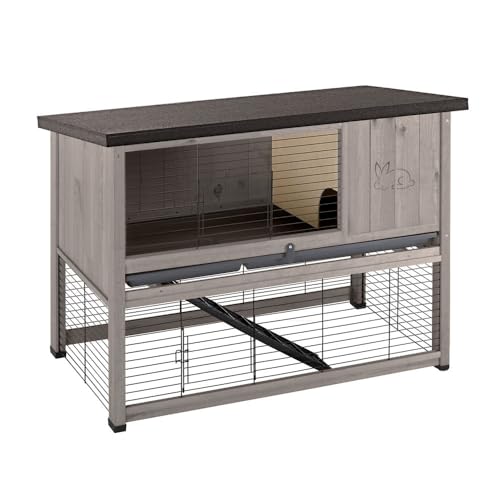 ferplast-ranch-120-basic-kaninchenstall-aus-fsc-holz-2-etagen-115-x-65-x-92-cm image 3