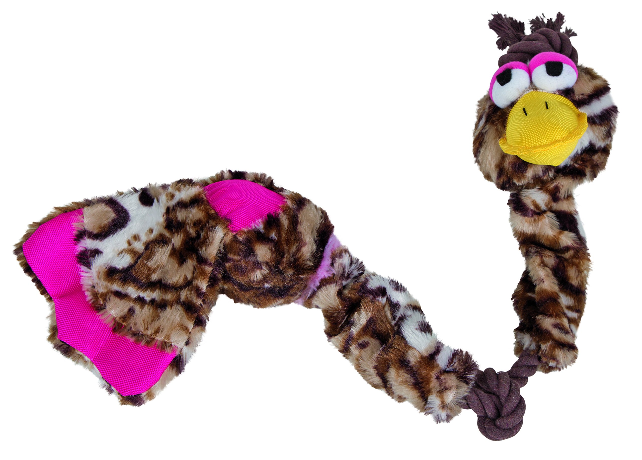 kerbl-pet-ente-huggo-hundespielzeug-65-cm-mit-baumwollseil image 1