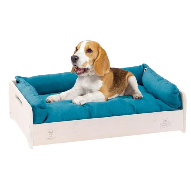 ferplast-hall-hundebett-katzenbett-aus-fsc-holz-mit-kissen-67-x-43-x-h-17-cm image 1