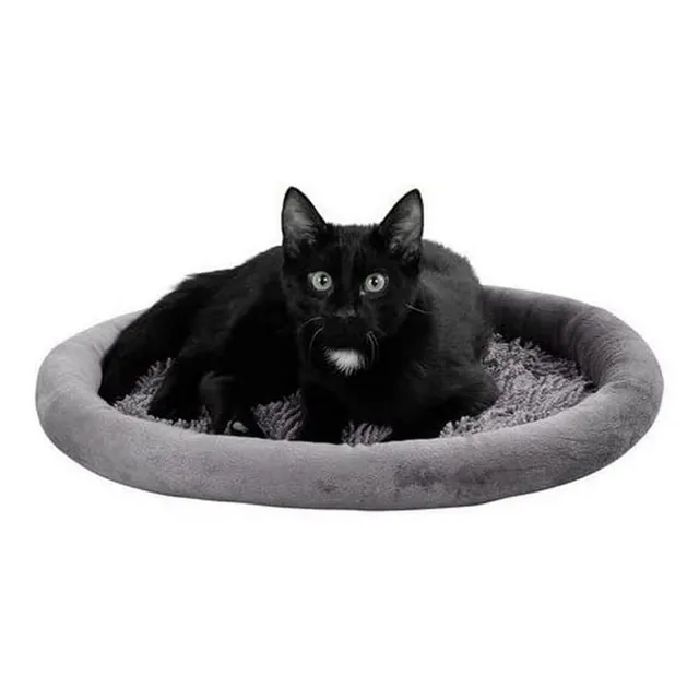kerbl-pet-kuschelbett-sweety-hundebett-katzenbett-grau-48-x-40-x-4-cm image 1