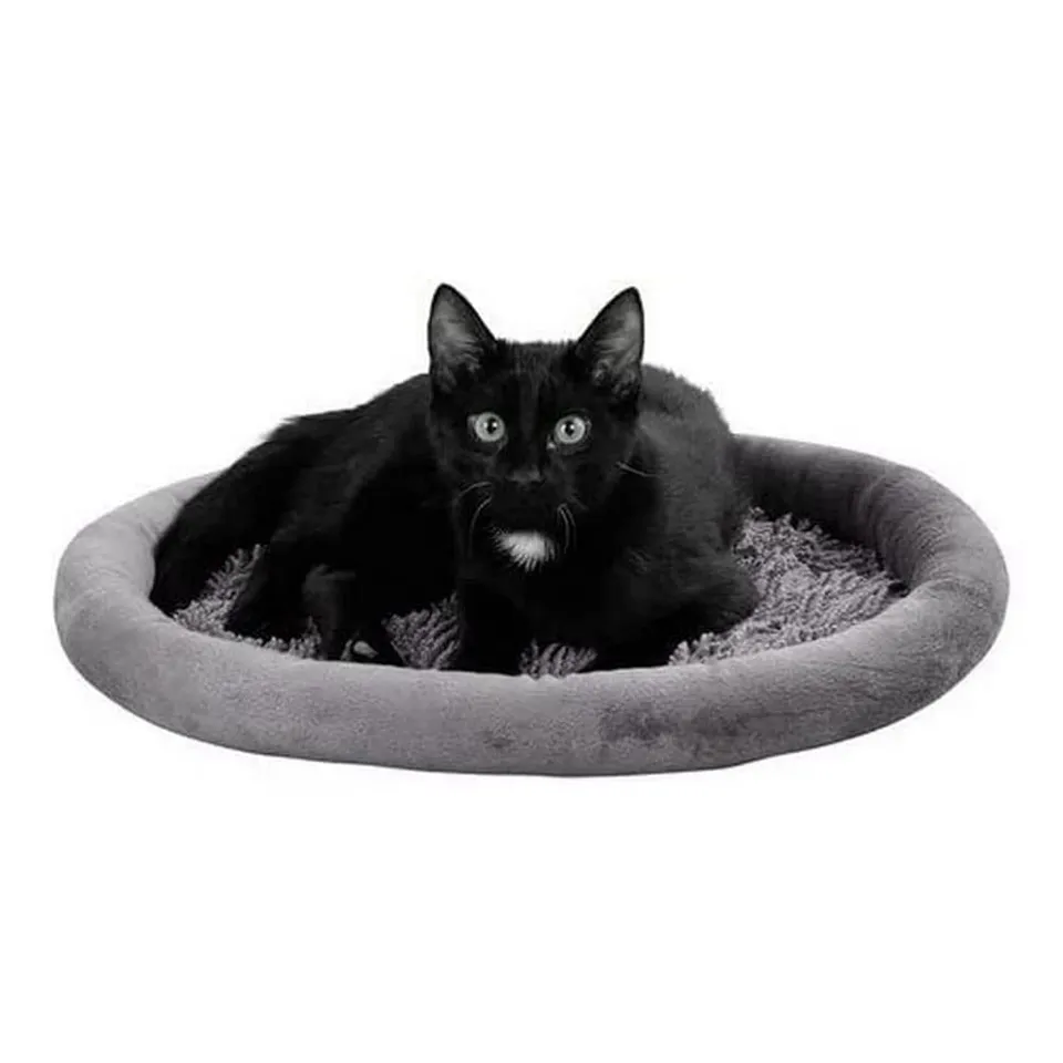 kerbl-pet-kuschelbett-sweety-hundebett-katzenbett-grau-48-x-40-x-4-cm image 1