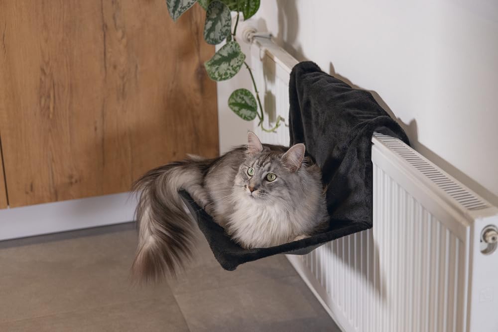 karlie-beeztees-sleepy-katzen-h-ngematte-f-r-heizk-rper-schwarz-46x31x24-cm image 3