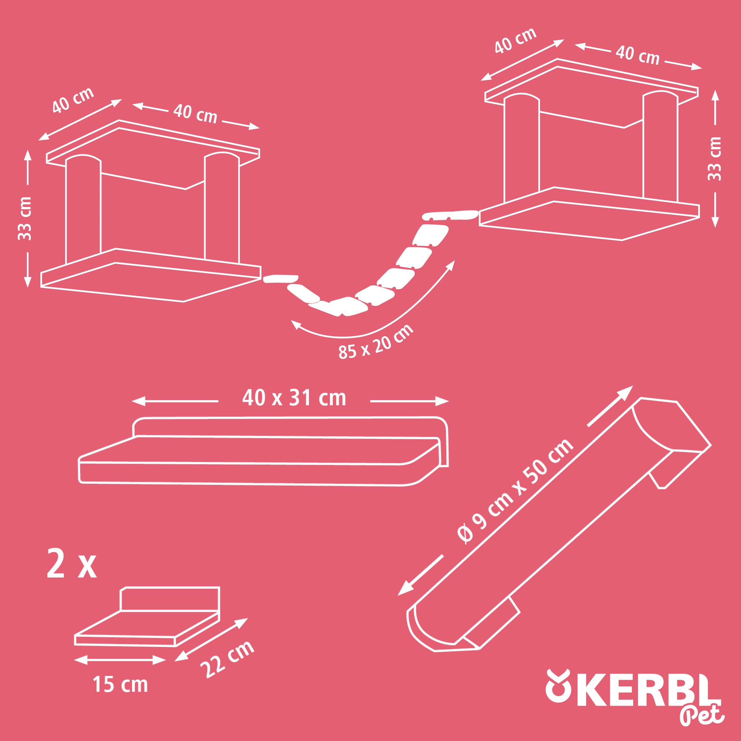 kerbl-pet-katzenspielplatz-top-xl-kletterwand-holz-natur-wei-7-teilig-bis-5-kg image 5